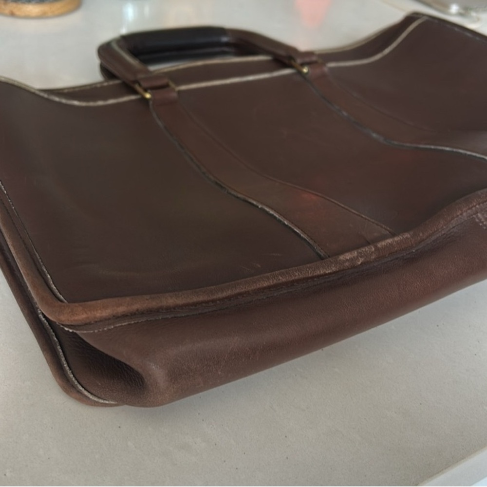Vintage Coach Brown Leather Briefcase - Picture 10 of 14